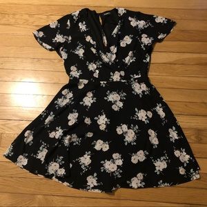 Low cut floral dress